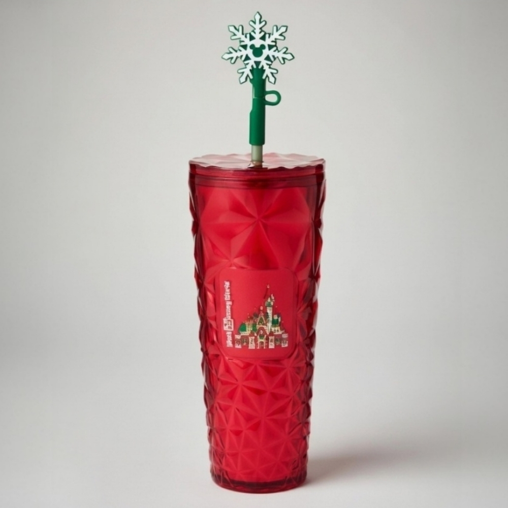 Disney Parks Starbucks Tumbler Disney World Holiday Red Venti 24oz NIB